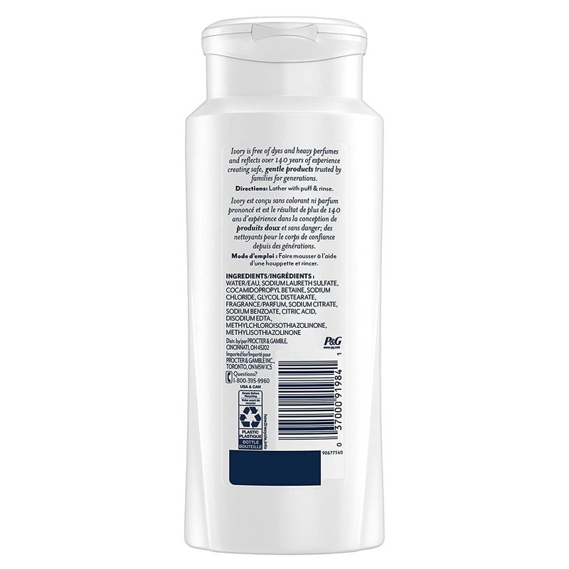 Ivory Scented Body Wash, Aloe 21 oz (Pack of 5) - Image 2